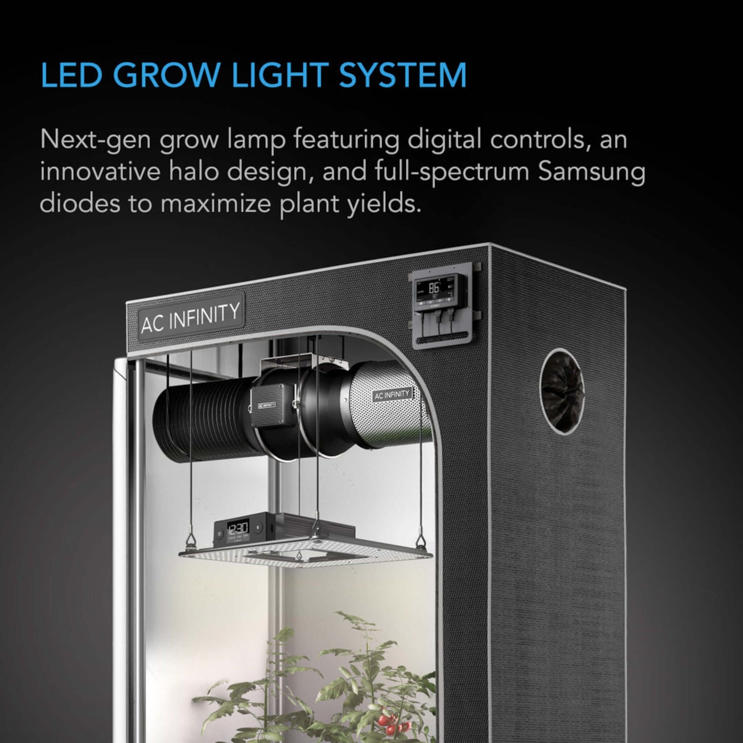 Lighting - IONGRID S22, Full Spectrum LED Grow Light 130W, Samsung LM301H, 2x2 Ft. Coverage