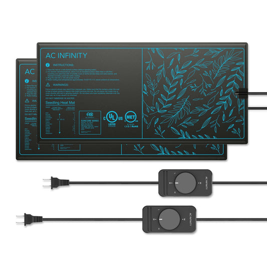 Environmental Controls - SUNCORE A3X2, DUAL Seedling Heat Mats with Controller